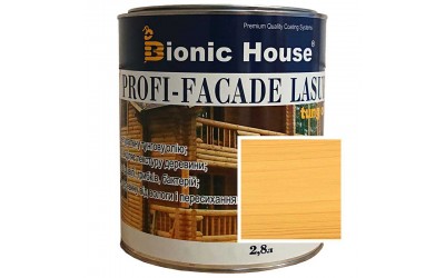 «PROFI-FACADE LASUR tung oil» Фарба для дерева на основі тунгової олії 2,8л Світлий дуб
