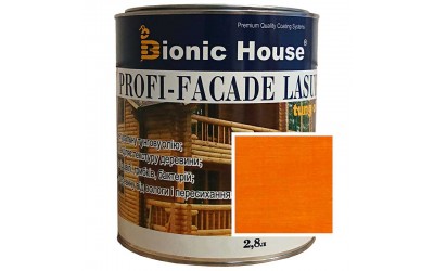 «PROFI-FACADE LASUR tung oil» Фарба для дерева на основі тунгової олії 2,8л Пінія