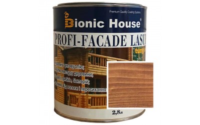 «PROFI-FACADE LASUR tung oil» Фарба для дерева на основі тунгової олії 2,8л Золотий Горіх