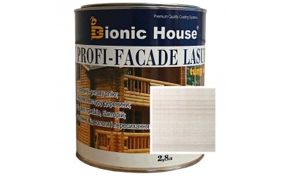 «PROFI-FACADE LASUR tung oil» Фарба для дерева на основі тунгової олії 2,8л Білий Дуб