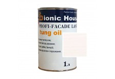 «PROFI-FACADE LASUR tung oil» Фарба для дерева на основі тунгової олії 1л Білий