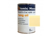 «PROFI-FACADE LASUR tung oil» Фарба для дерева на основі тунгової олії 1л Слонова кістка