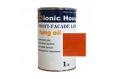 «PROFI-FACADE LASUR tung oil» Фарба для дерева на основі тунгової олії 1л Махагон
