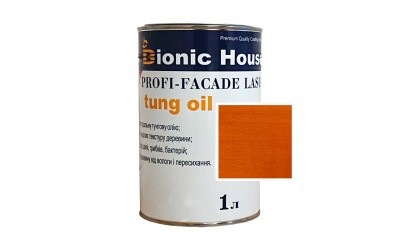 «PROFI-FACADE LASUR tung oil» Фарба для дерева на основі тунгової олії 1л Бурштин