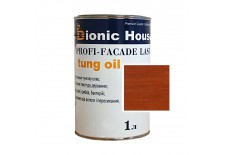 «PROFI-FACADE LASUR tung oil» Фарба для дерева на основі тунгової олії 1л Каштан