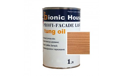 «PROFI-FACADE LASUR tung oil» Фарба для дерева на основі тунгової олії 1л Клен