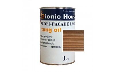 «PROFI-FACADE LASUR tung oil» Фарба для дерева на основі тунгової олії 1л Кедр