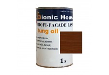 «PROFI-FACADE LASUR tung oil» Фарба для дерева на основі тунгової олії 1л Горіх