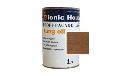 «PROFI-FACADE LASUR tung oil» Фарба для дерева на основі тунгової олії 1л Тауп