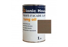 «PROFI-FACADE LASUR tung oil» Фарба для дерева на основі тунгової олії 1л Умбра
