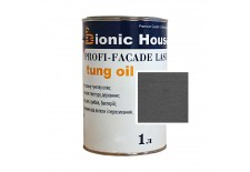 «PROFI-FACADE LASUR tung oil» Фарба для дерева на основі тунгової олії 1л Арт Грей
