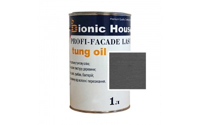 «PROFI-FACADE LASUR tung oil» Фарба для дерева на основі тунгової олії 1л Арт Грей