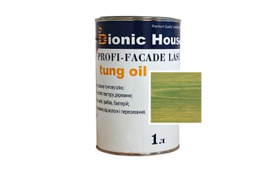 «PROFI-FACADE LASUR tung oil» Фарба для дерева на основі тунгової олії 1л Смарагд