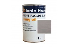 «PROFI-FACADE LASUR tung oil» Фарба для дерева на основі тунгової олії 1л Попіл