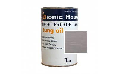«PROFI-FACADE LASUR tung oil» Фарба для дерева на основі тунгової олії 1л Попіл