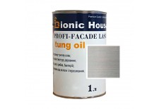 «PROFI-FACADE LASUR tung oil» Фарба для дерева на основі тунгової олії 1л Білий Мармур