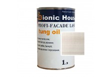 «PROFI-FACADE LASUR tung oil» Фарба для дерева на основі тунгової олії 1л Білий Дуб