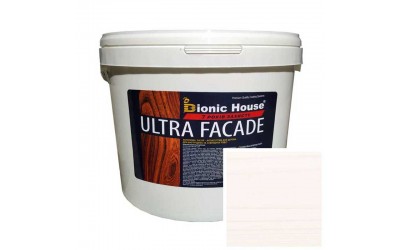 «ULTRA FACADE» Криючий ультрастійкий антисептик-лазур для дерева 10л Білий