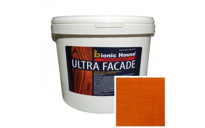 «ULTRA FACADE» Криючий ультрастійкий антисептик-лазур для дерева 10л Бурштин