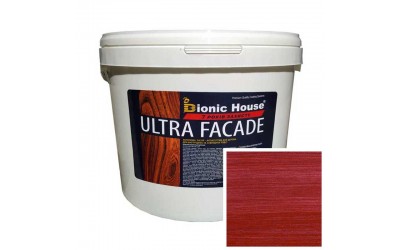 «ULTRA FACADE» Криючий ультрастійкий антисептик-лазур для дерева 10л Вишня