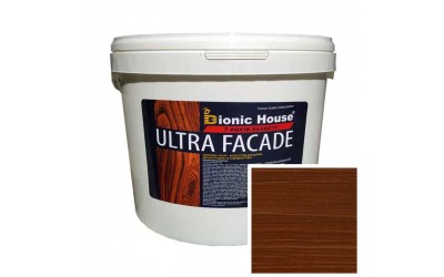 «ULTRA FACADE» Криючий ультрастійкий антисептик-лазур для дерева 10л Горіх