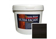 «ULTRA FACADE» Криючий ультрастійкий антисептик-лазур для дерева 10л Чорний
