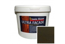 «ULTRA FACADE» Криючий ультрастійкий антисептик-лазур для дерева 10л Антрацит