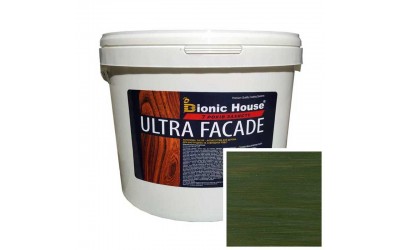 «ULTRA FACADE» Криючий ультрастійкий антисептик-лазур для дерева 10л Мирт