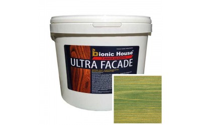 «ULTRA FACADE» Криючий ультрастійкий антисептик-лазур для дерева 10л Смарагд