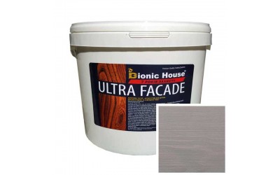 «ULTRA FACADE» Криючий ультрастійкий антисептик-лазур для дерева 10л Попіл