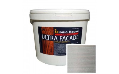«ULTRA FACADE» Криючий ультрастійкий антисептик-лазур для дерева 10л Білий Мармур
