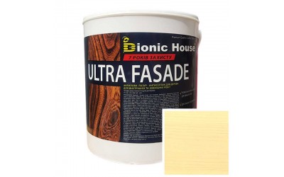 «ULTRA FACADE» Криючий ультрастійкий антисептик-лазур для дерева 2,5л Слонова кістка