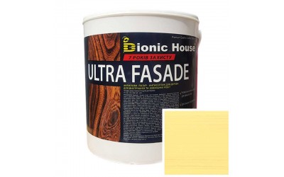 «ULTRA FACADE» Криючий ультрастійкий антисептик-лазур для дерева 2,5л Медовий