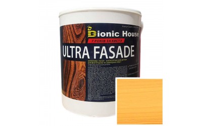«ULTRA FACADE» Криючий ультрастійкий антисептик-лазур для дерева 2,5л Світлий дуб