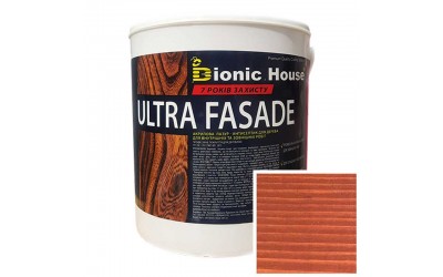 «ULTRA FACADE» Криючий ультрастійкий антисептик-лазур для дерева 2,5л Сандал