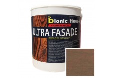 «ULTRA FACADE» Криючий ультрастійкий антисептик-лазур для дерева 2,5л Умбра