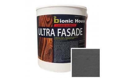 «ULTRA FACADE» Криючий ультрастійкий антисептик-лазур для дерева 2,5л Арт Грей