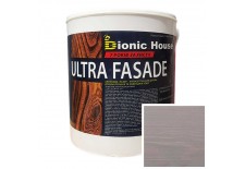 «ULTRA FACADE» Криючий ультрастійкий антисептик-лазур для дерева 2,5л Попіл