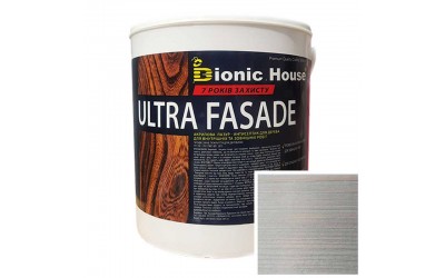 «ULTRA FACADE» Криючий ультрастійкий антисептик-лазур для дерева 2,5л Білий Мармур