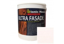 «ULTRA FACADE» Криючий ультрастійкий антисептик-лазур для дерева 0,8л Білий