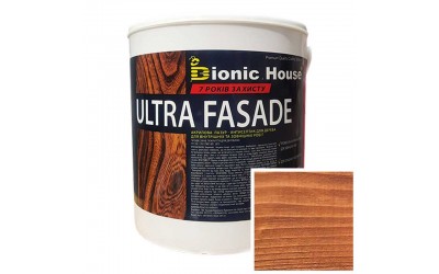 «ULTRA FACADE» Криючий ультрастійкий антисептик-лазур для дерева 0,8л Золотий Горіх