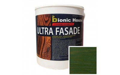 «ULTRA FACADE» Криючий ультрастійкий антисептик-лазур для дерева 0,8л Мирт