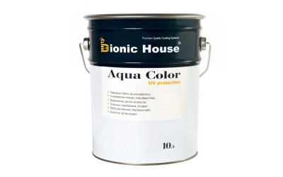 «AQUA COLOR» UV-protect Сонцезахисна фарба для дерева 10л Білий А101