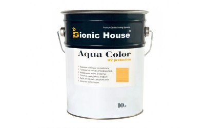«AQUA COLOR» UV-protect Сонцезахисна фарба для дерева 10л Світлий дуб А126