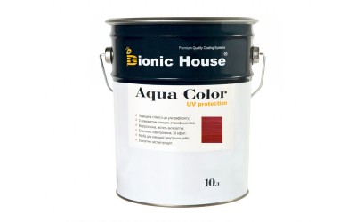 «AQUA COLOR» UV-protect Сонцезахисна фарба для дерева 10л Вишня А108