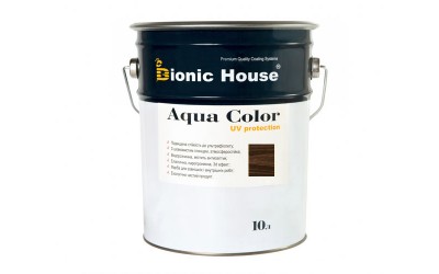 «AQUA COLOR» UV-protect Сонцезахисна фарба для дерева 10л Палісандр А111