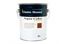 «AQUA COLOR» UV-protect Сонцезахисна фарба для дерева 10л Марсала
