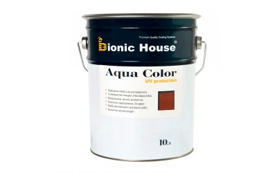 «AQUA COLOR» UV-protect Сонцезахисна фарба для дерева 10л Марсала