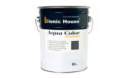 «AQUA COLOR» UV-protect Сонцезахисна фарба для дерева 10л Артгрей