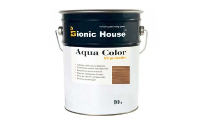 «AQUA COLOR» UV-protect Сонцезахисна фарба для дерева 10л Золотий Горіх